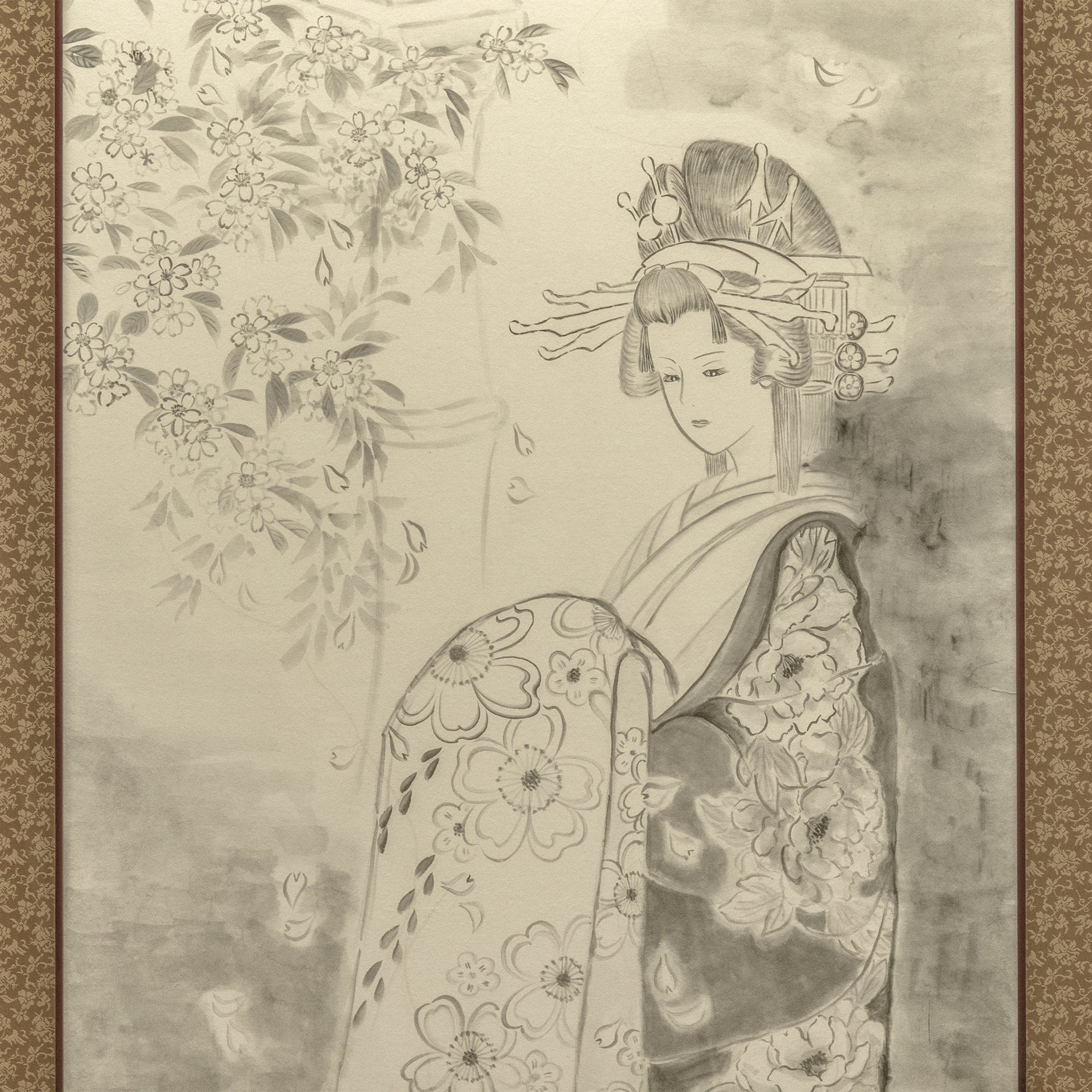 小郷南椒 水墨画 おいらん | MAG 南森町アートギャラリー オンラインストア